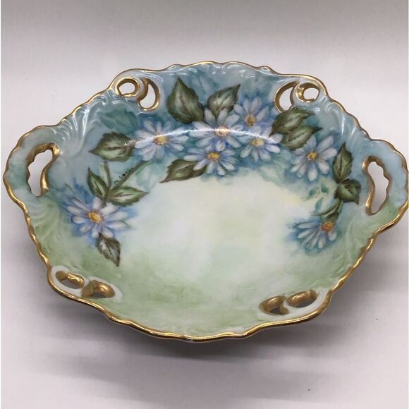 Vintage Handpainted Daisy Dish - Picture 1 of 7